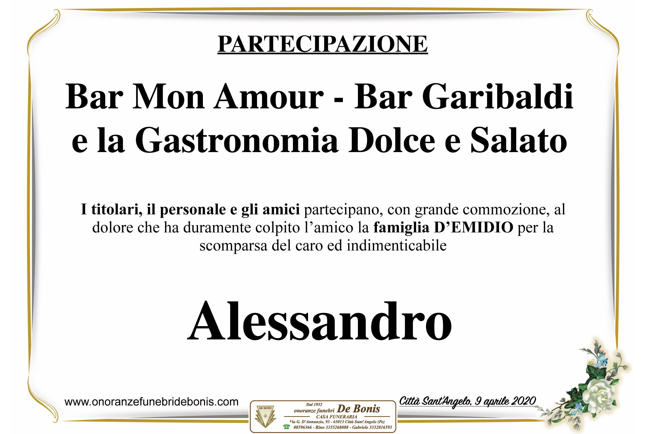 Bar Mon Amour - Bar Garibaldi - Gastronomia Dolce e Salato