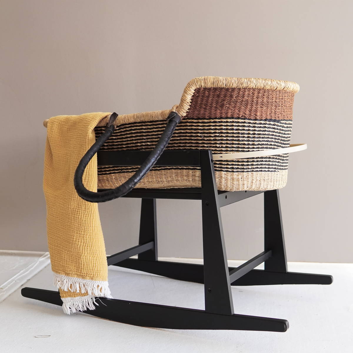 Handmade and woven African Moses Basket