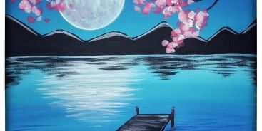 Moonlit Blossoms - Painting Class promotional image