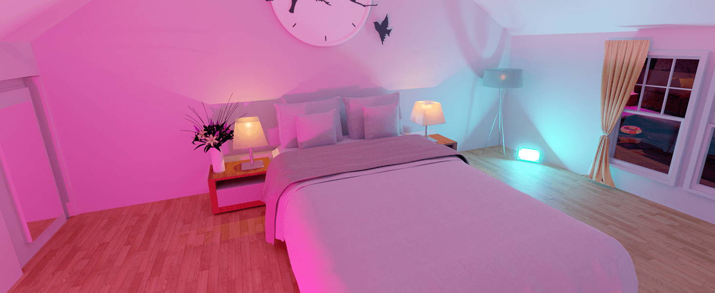 Bluetooth Color Changing Flood Lights for Building Decoration