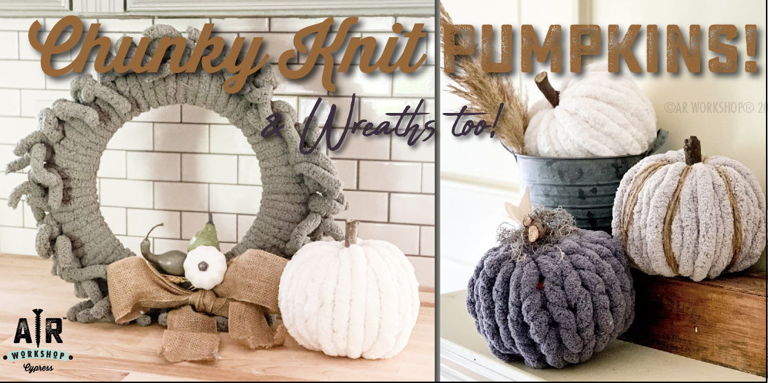Chunky Knit Pumpkins &/or Wreaths! promotional image
