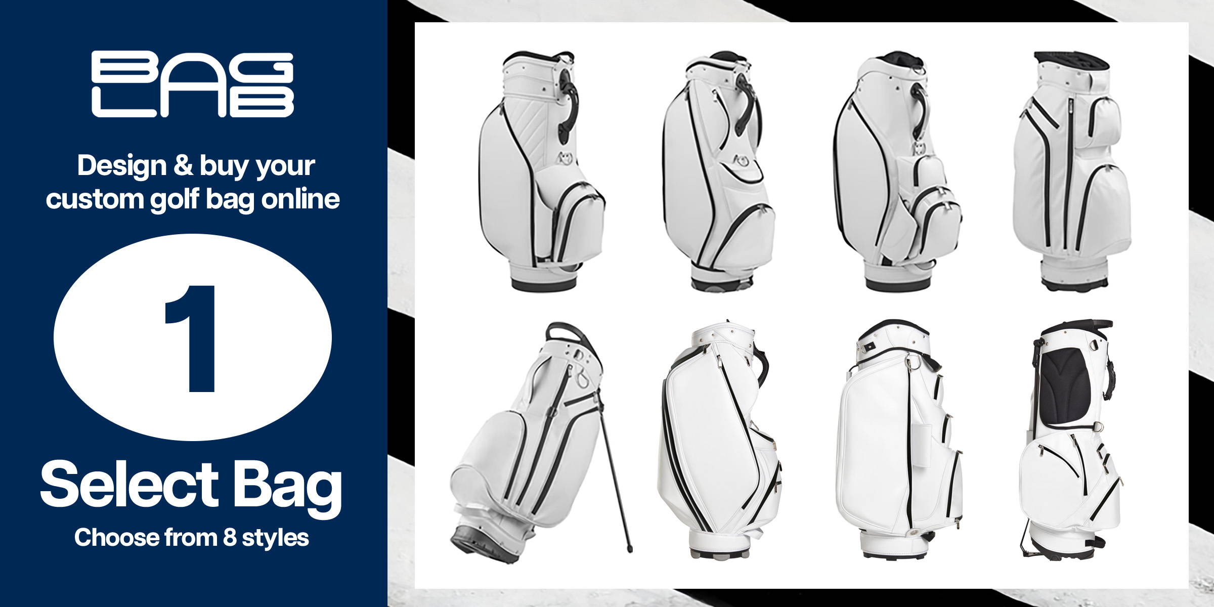 Design your own golf bag - select bag