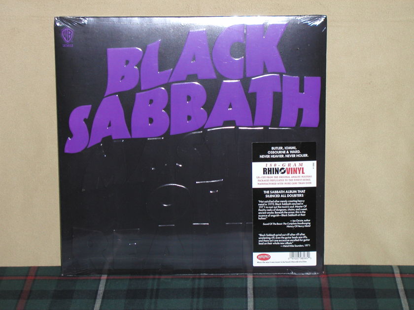 Black Sabbath  - Master Of Reality 180g SEALED Warner/RTI