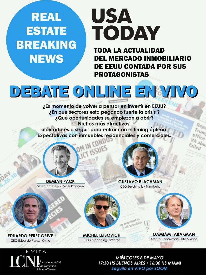 featured image for story, ZOOM Meeting: ¿Qué está pasando en el mercado #inmobiliario de Estados Unidos y
Miami?