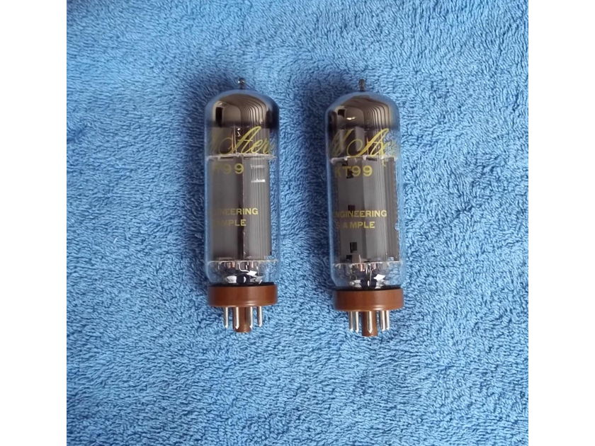 Gold Aero KT-99 output tubes, very rare, 2 matched tubes, Amplitrex tested, Audio Research