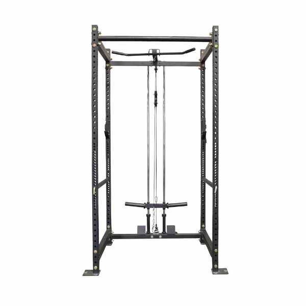 T-3 Series Power Rack with the Tall Lat Tower Rack Attachment