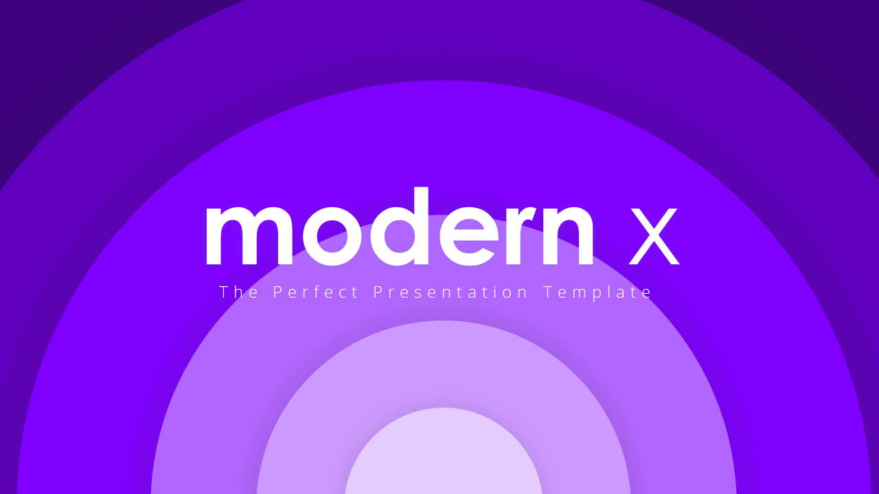 Modern X Social Media Report Presentation Template Title