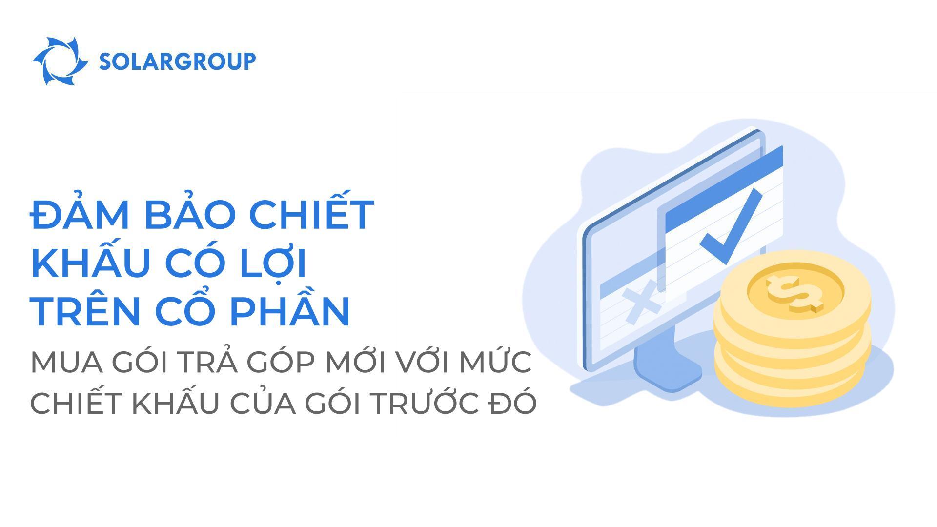 Đảm bảo chiết khấu có lợi trên cổ phần: mua gói trả góp mới với mức chiết khấu của gói trước đó