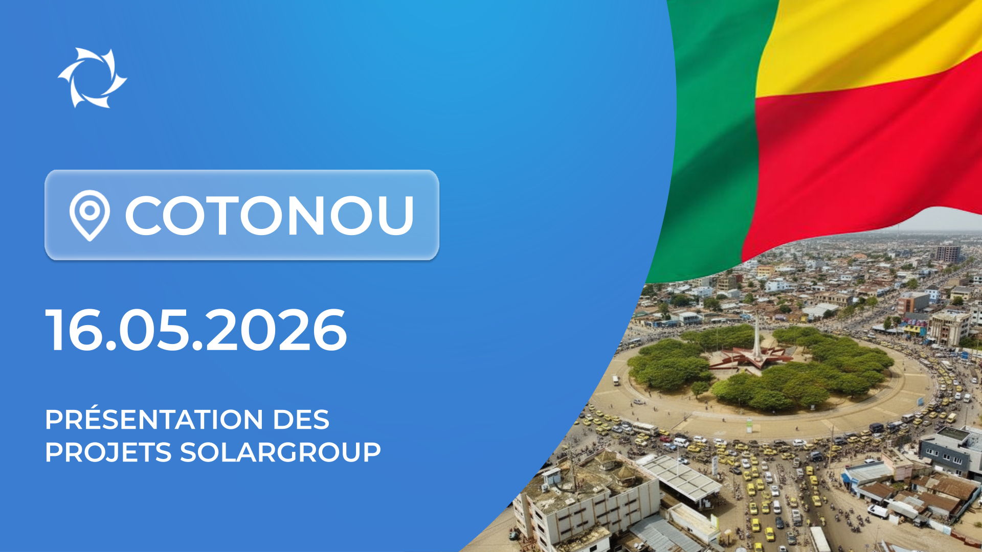 Présentation des projets SOLARGROUP à Cotonou (Bénin)