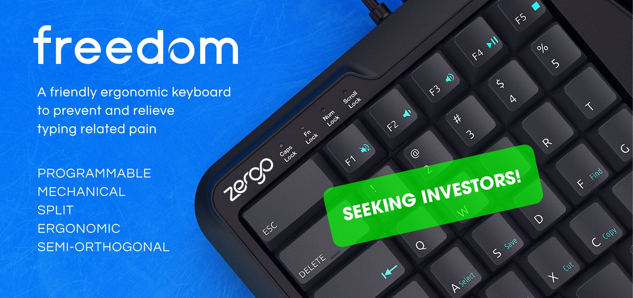 home banner | mechanical keyboard | typing | ergonomic keyboard