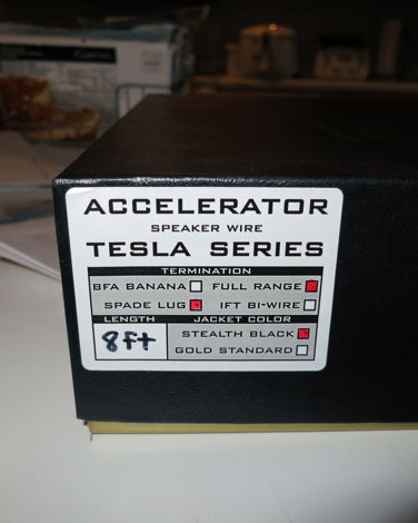 Synergistic Research Accelerator (Tesla) Speaker Cables...