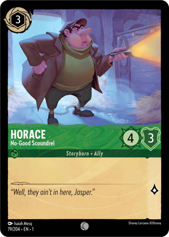Horace card from Disney's Lorcana: The First Chapter.