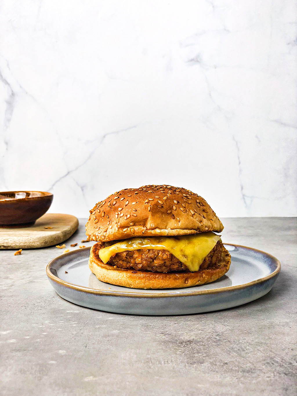 broodje met vegan kaas