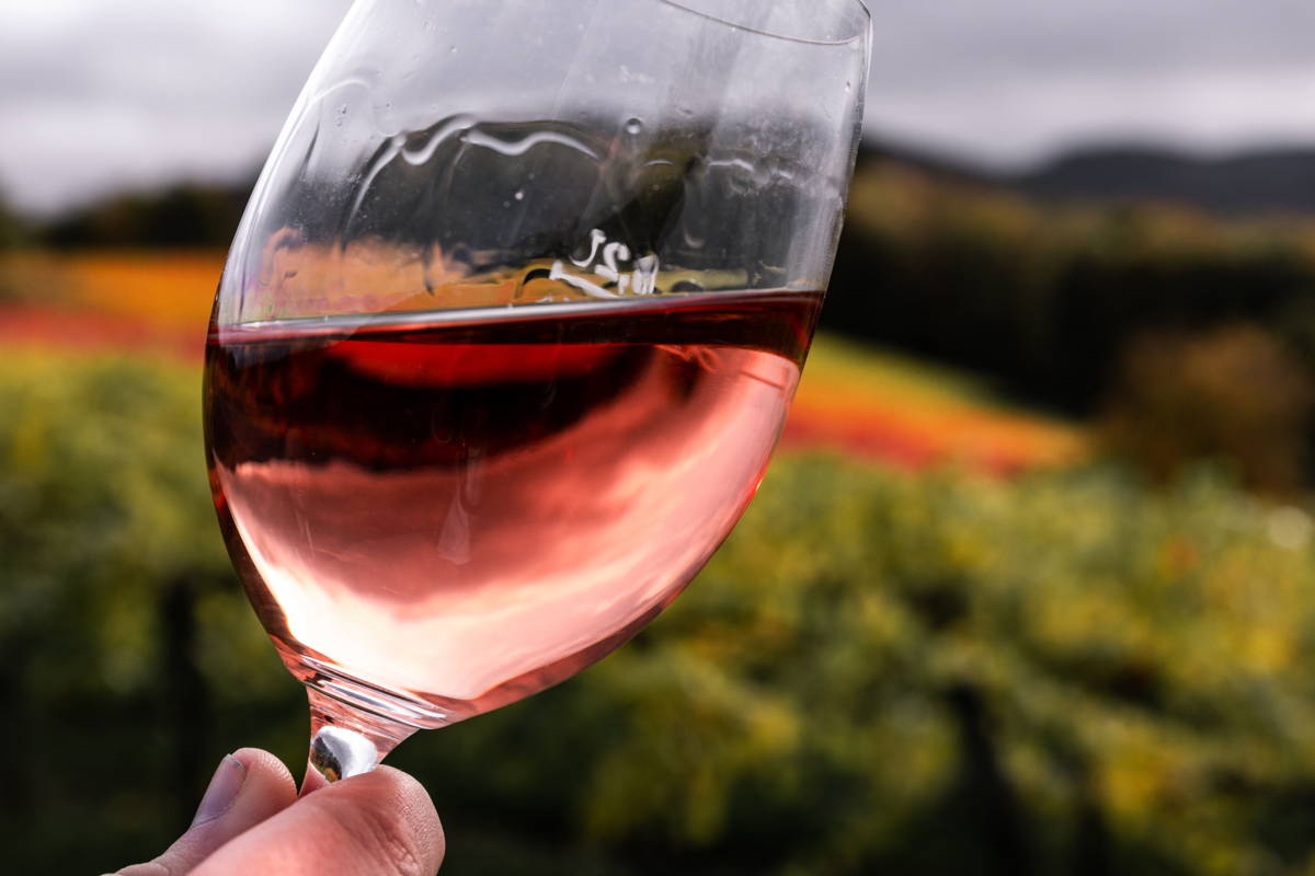 verre de vin rosé