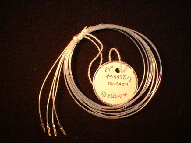 Aural Harmony 99.999% Pure Silver Tonearm Wire Set 24" ...