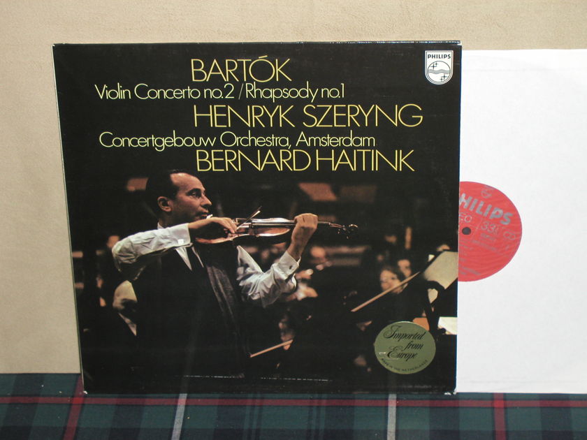Szeryng/Haitink/COA - Bartok Violin Cto Philips Import LP 6500