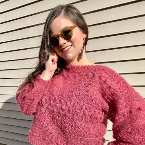 Jasmine Coral Sweater Crochet pattern