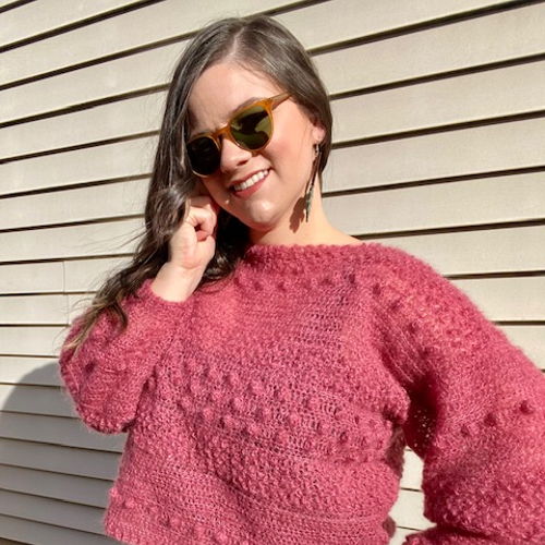 Jasmine Coral Sweater Crochet pattern