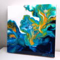 Ocean Dream Gradient Acrylic Pouring with Olga Soby