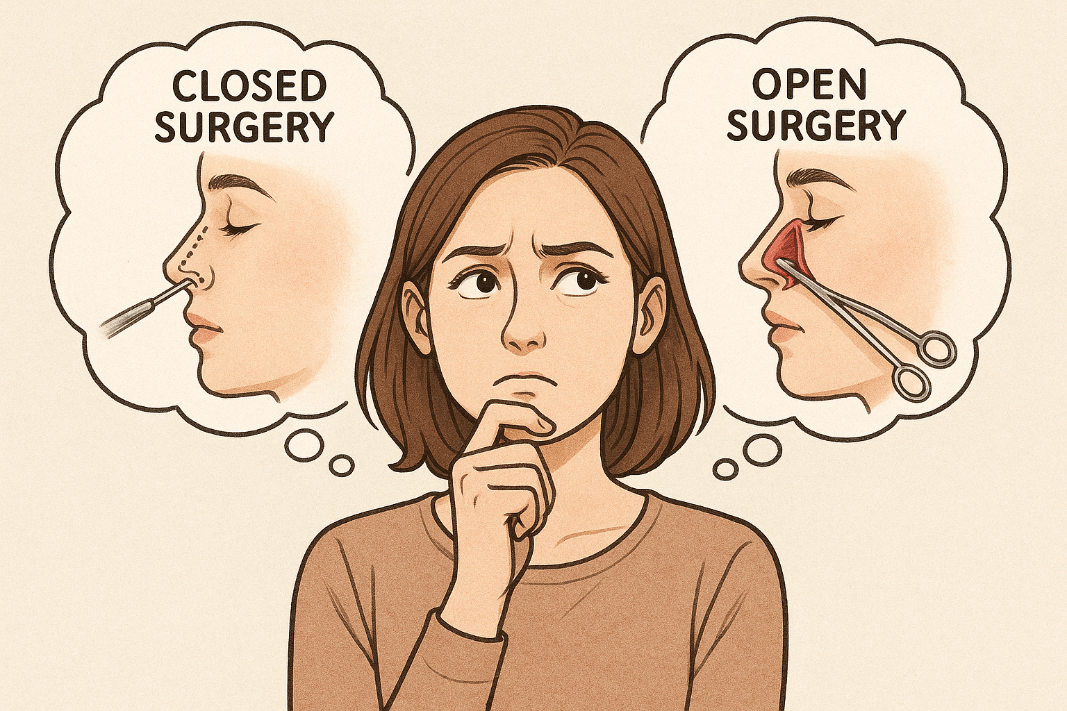코수술 개방형 vs 비개방형 수술 방법 비교