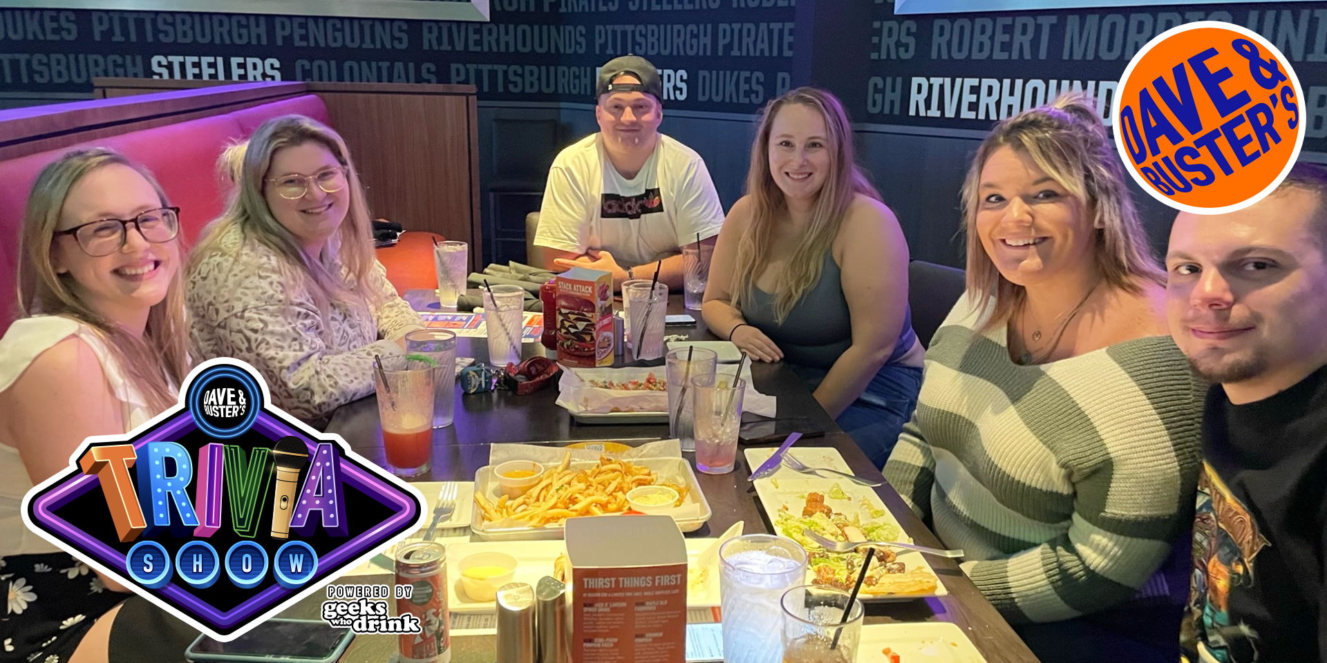 Geeks Who Drink Trivia Night at Dave and Buster's - Kansas City, KS promotional image