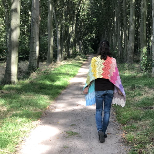 patroon Gehaakte ZigZag sjaal Eveline