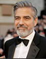 grey short beard George Clooney
