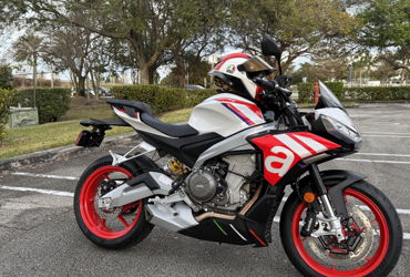 2025 APRILIA TUONO 660 FACTORY motorcycle for rent near Coral Springs, FL