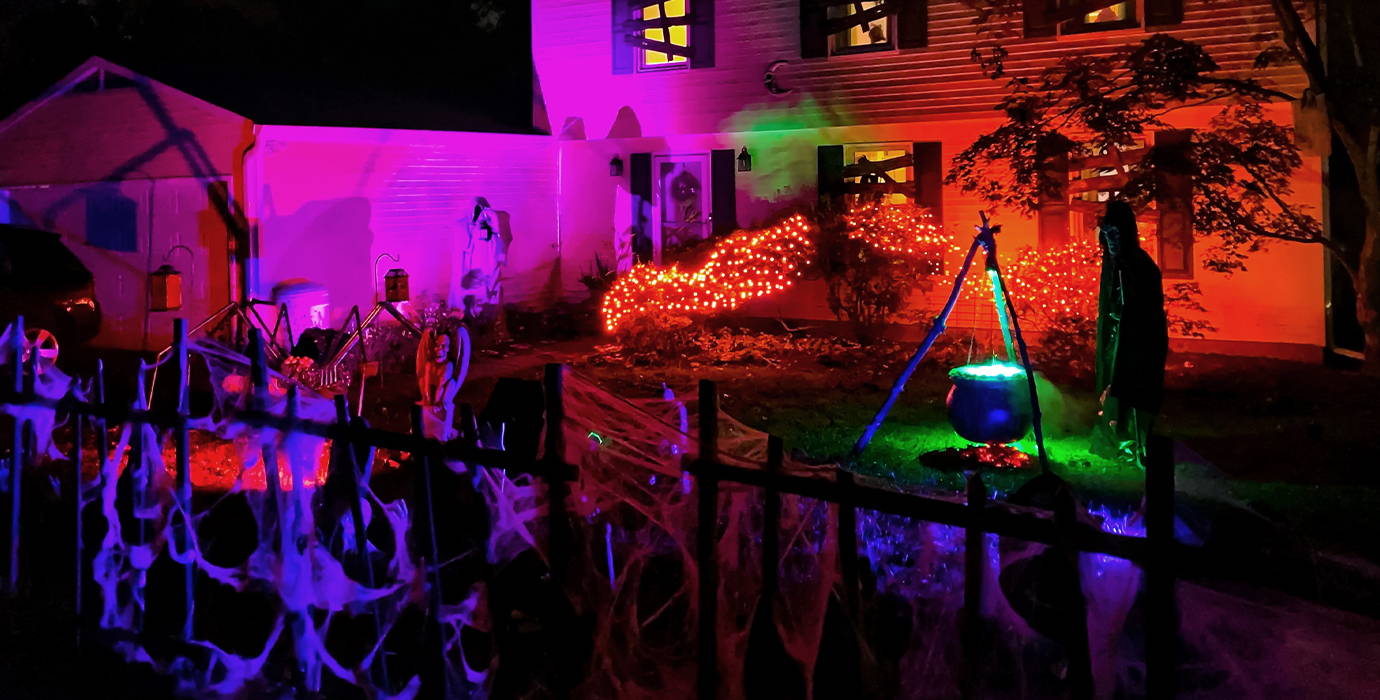 color changing flood lights for halloween decoration