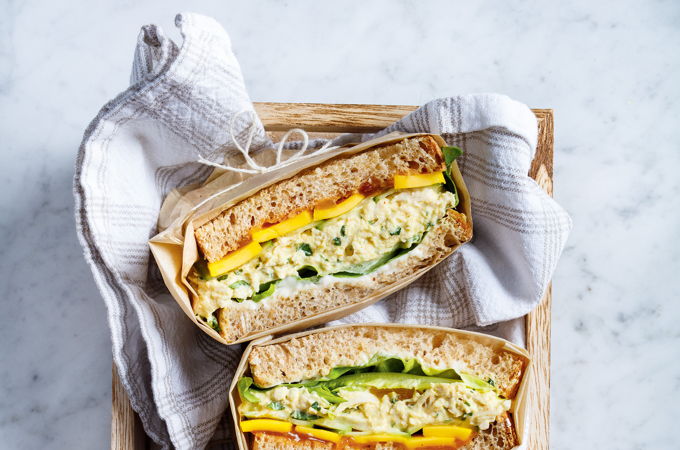 Mango Chicken Salad Sandwich