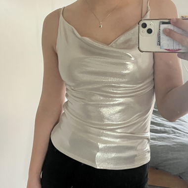 Silver Going-Out Top