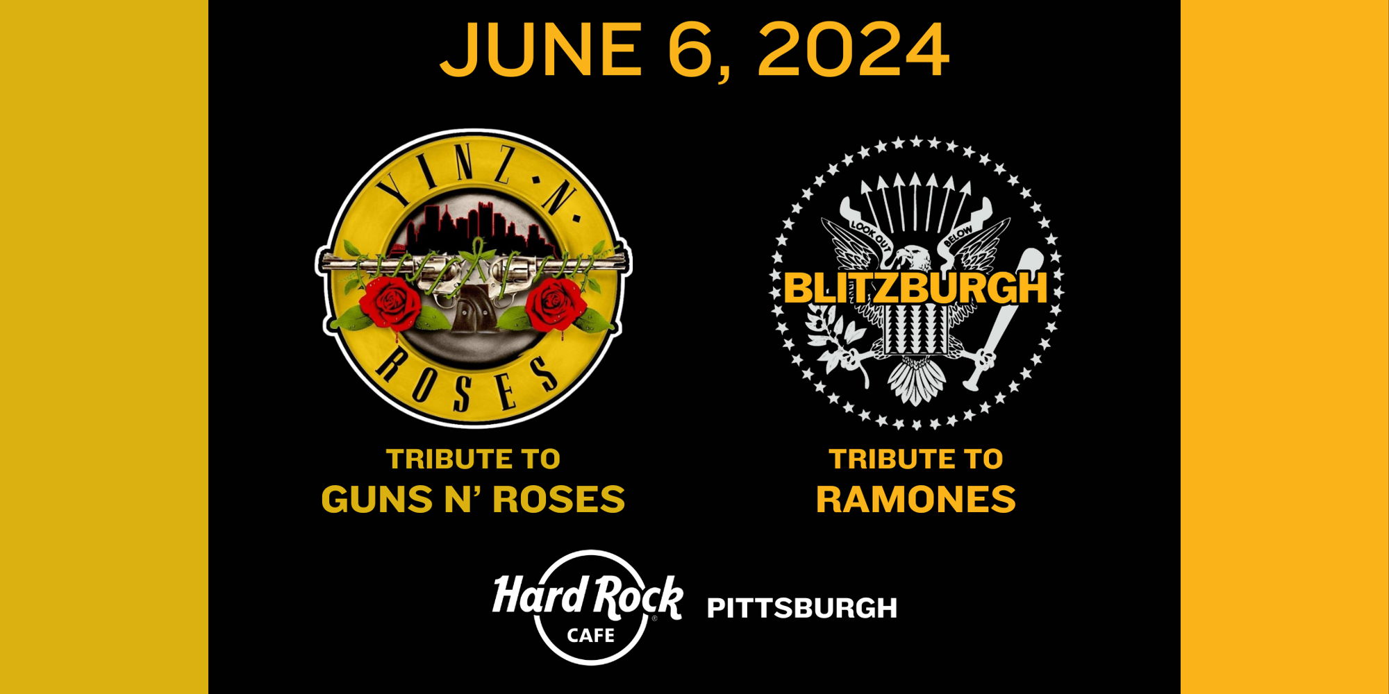 Yinz N' Roses (Guns N' Roses) & Blitzburgh (Ramones) promotional image