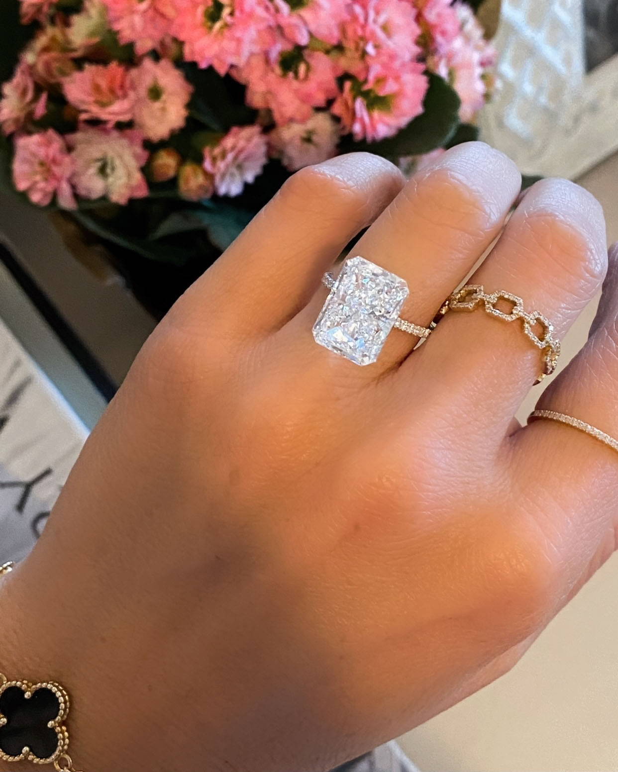 Miss Diamond Ring 7 Carat 8 Carat Radiant Diamond Engagement Ring