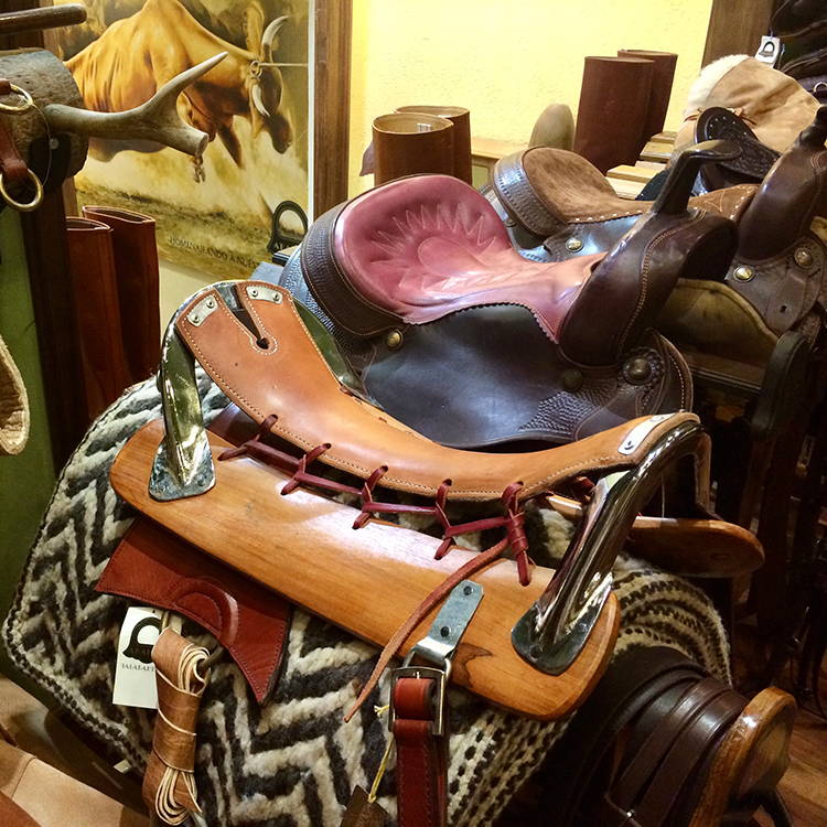 Argentine polo saddles.