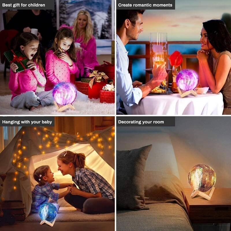 Galaxy Moon Lamp, Moon Light Lamp, Luna Lamp