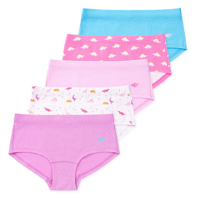 Annika Girls Boyshorts (5-Pack) - Dino Daisy