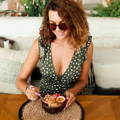 Girl Eating Smoothie Coconut Bowls   - GiveMeCocos