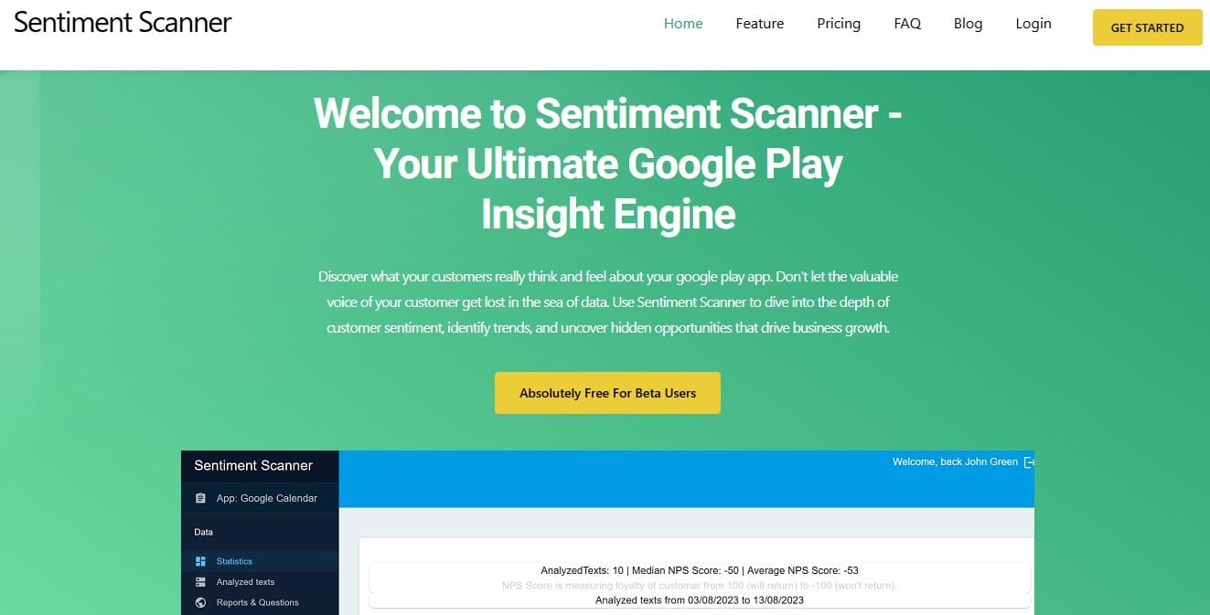 Sentiment Scanner