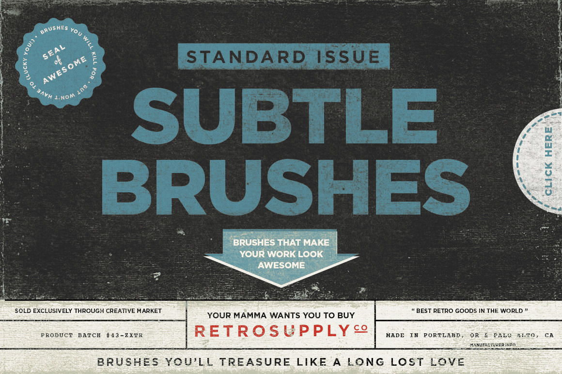 Subtle texture brushes for Photoshop