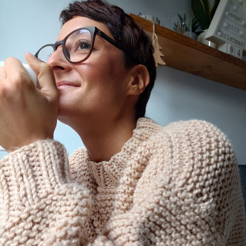 Strickmuster: Super einfacher Pullover mit Strumpfband