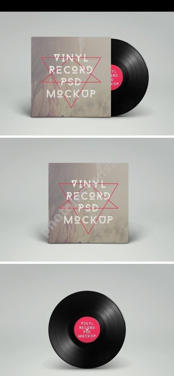 Виниловая пластинка в Фотошоп - скачать PSD исходник