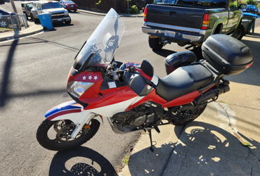 2007 SUZUKI V-STROM 650 motorcycle for rent near Pacifica, CA