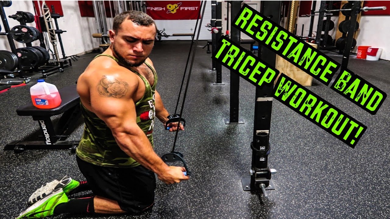 Intense 5 Minute Resistance Band Tricep Workout 