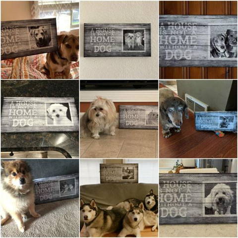 House is not a home without a home, canvas print customer photos