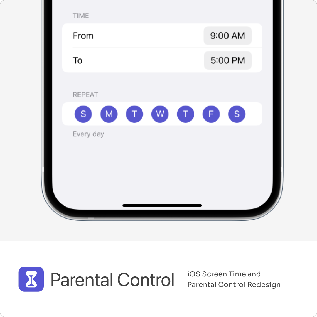 Image of iOS Parental Control Redesign