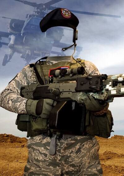 PSD исходник для монтажа - солдат морской пехоты РФ