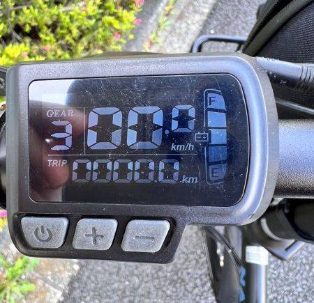 電動アシスト自転車のモニター