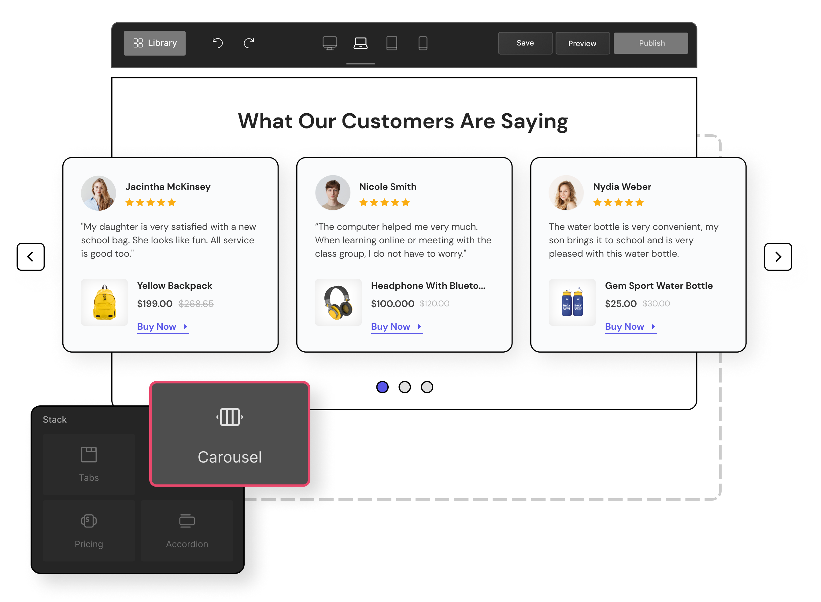 Review Landing Pages 