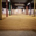 Aires de maltages Malting Floors de la distillerie Springbank sur la péninsule de Kintyre dans la région de Campbeltown en Ecosse