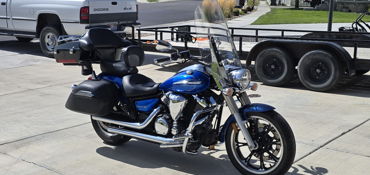 2012 YAMAHA V STAR 950 TOURER motorcycle for rent near Eagle Mountain, UT